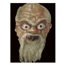 Theatre Mask, East Wall, Oecus 5, 60-50 BC Post Card