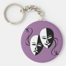 Theatre Masks Keychain