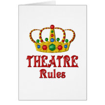 THEATRE RULES GREETING CARD