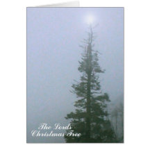 thelordschristmastree greeting card