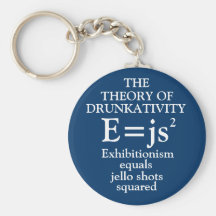 Theory of Drunkativity Keychain