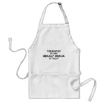 Therapist Deadly Ninja by Night Aprons