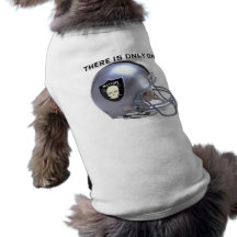 THERE IS ONLY ONE - NATION - FOOTBALL HELMET PRINT DOGGIE TEE