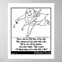 There was an Old Man of the Nile Poster