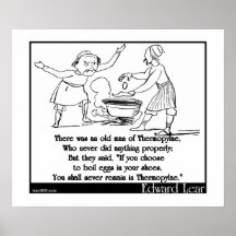 There was an old man of Thermopylae Print