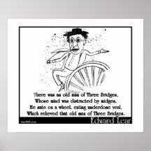 There was an old man of Three Bridges Print