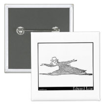 There was an Old Man on a Hill Image Pinback Buttons
