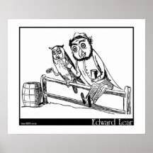 There was an Old Man with an Owl Posters