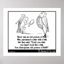 There was an old person of Brill Posters