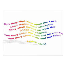 They that wait postcard