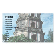 Thien Mu Pagoda, banks of Perfume River, Hue, Viet Business Card Template