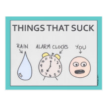 "Things That Suck" Postcard