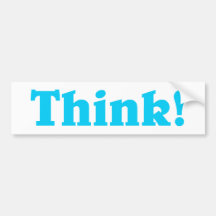 Think! Auto Aufkleber