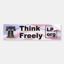Think Freely Bumper Sticker