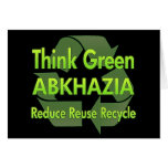 Think Green Abkhazia Greeting Cards