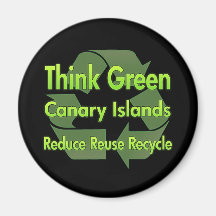 Think Green Canary Islands Fridge Magnets