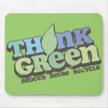 Think Green Earth Day Mousepad