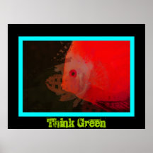 Think Green ~ Fish Print