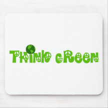 Think Green Globe Mousepad