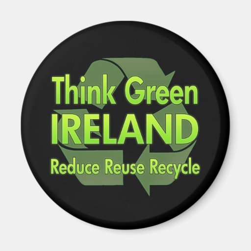 Think Green Ireland Refrigerator Magnets