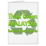 Think Green Malaysia Greeting Card