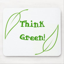 Think Green! mouse pad