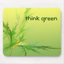 THINK GREEN mousepad