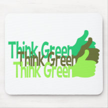 Think Green mousepad, customisable