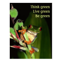 Think Green postcards