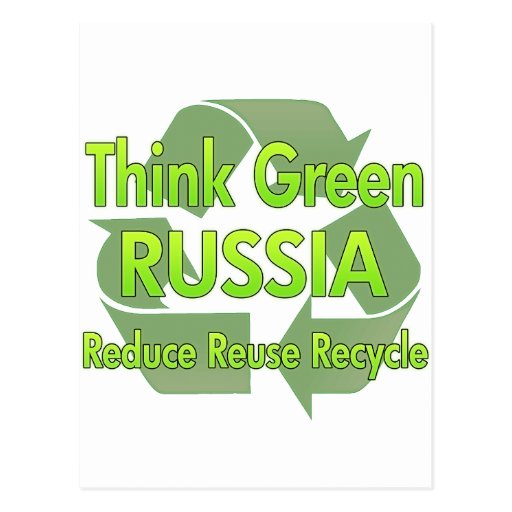 Think Green Russia Post Cards