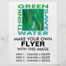 Think Green, Save Water Flyer