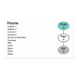 Think it, Plan it, Do it, Business Card Templates