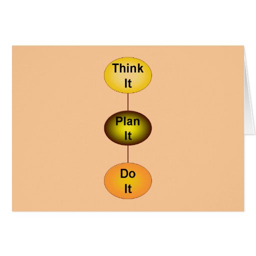 Think It Plan It Do It Card