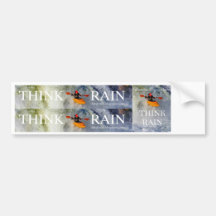 Think Rain Bumper Sticker