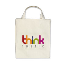 think tastic organic tote bag