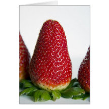 Thinking of strawberries, card