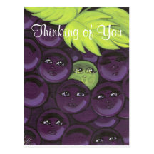 Thinking of You Grapes Post Card