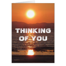 THINKING OF YOU GREETING CARD