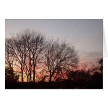thinking of you/ sunset greeting card