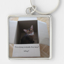 Thinking Outside the Box Key Chain