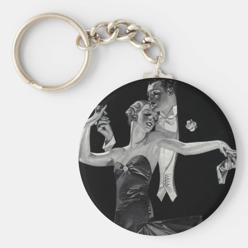 Thirties Dancing Deco Keychain