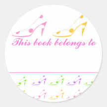 This Book Belongs To High Heel Shoes Stickers