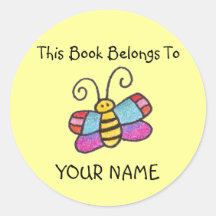 This Book Belongs To You! Round Stickers