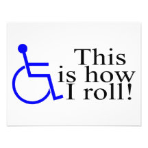 This Is How I Roll Wheelchair Personalized Announcement