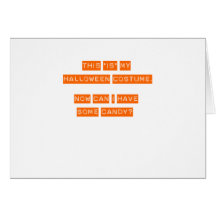 This IS my Halloween costume. Greeting Cards
