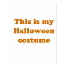 This is my Halloween Costume Post Card