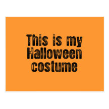 THIS IS MY HALLOWEEN COSTUME POSTCARDS