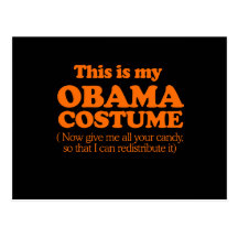 This is my Obama Costume Post Card