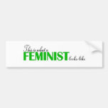 This Is What A Feminist Looks Like Bumper Stickers
