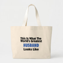 This Is What The World's Greatest Husband Looks  L Tote Bag
